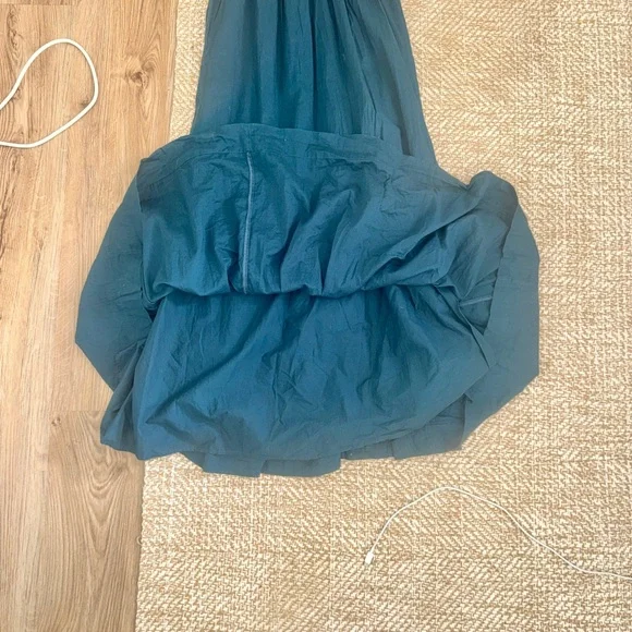 Abercrombie Low Back Teal Maxi Dress- Size Small - Picture 6 of 14